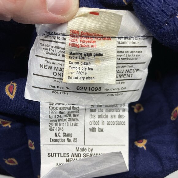 Vintage Suttles & Seawinds  Velvet Clutch Womens Handmade Quilt Envelope Handbag - Picture 6 of 10